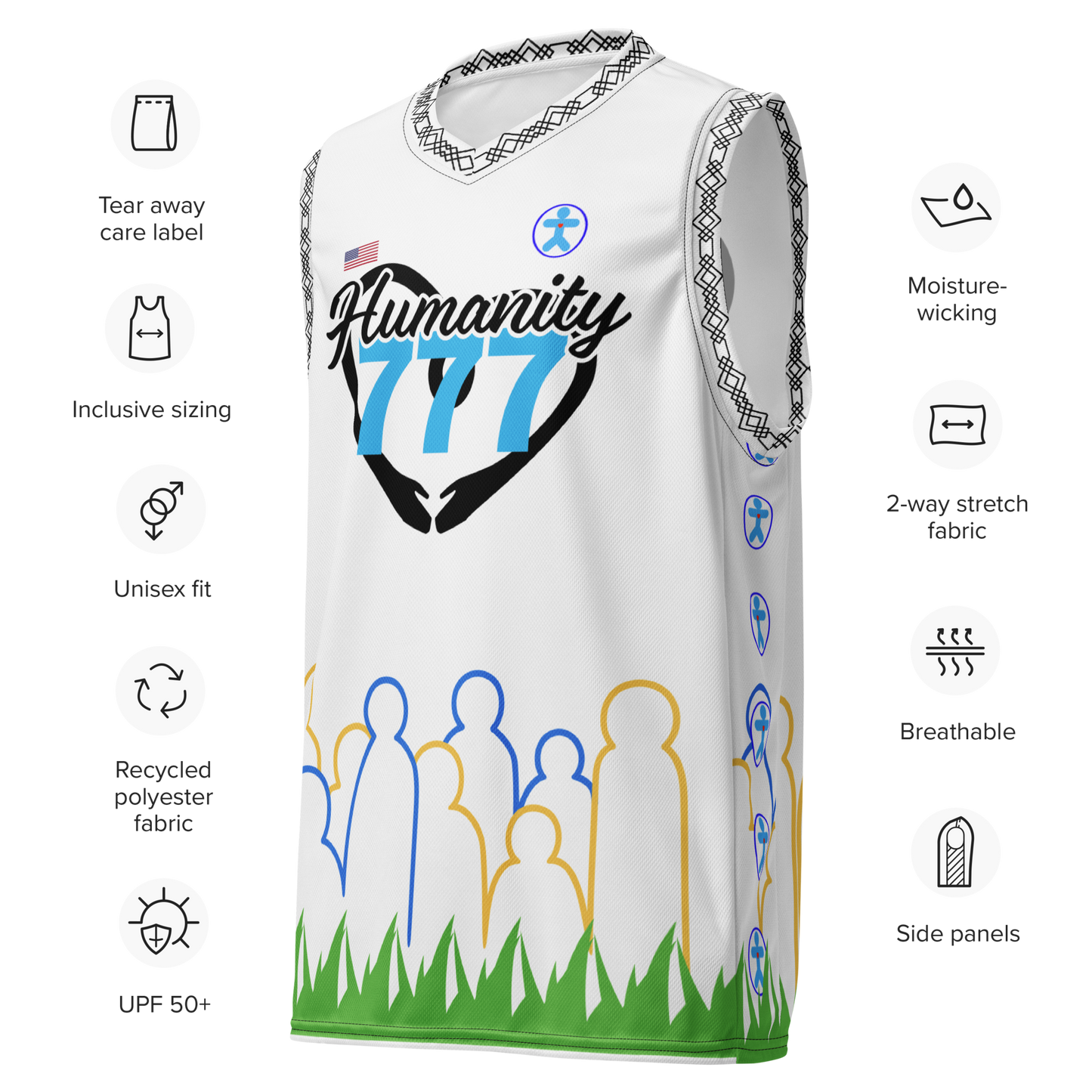 #Team Humanity Basketball Jersey